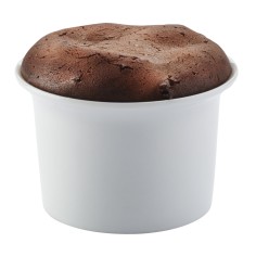 Molde para suflé redondo blanco porcelana Ø 10 cm Prismo Pro.mundi