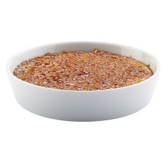 Plato para crème brûlée redondo blanco porcelana Ø 14 cm Prismo Pro.mundi