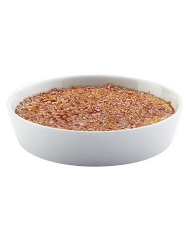 Plato para crème brûlée redondo blanco porcelana Ø 14 cm Prismo Pro.mundi