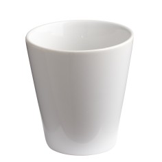 Vaso redondo blanco gres esmaltado 20 cl Ø 8