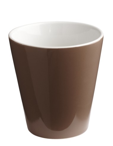 Vaso redondo marrón gres esmaltado 20 cl Ø 8