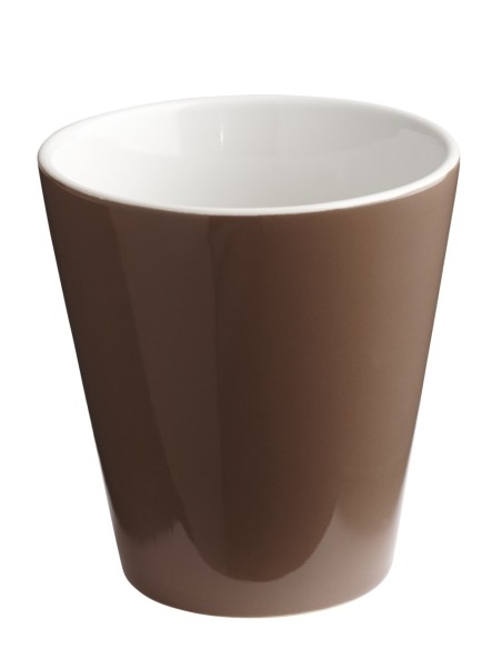 Vaso redondo marrón gres esmaltado 20 cl Ø 8
