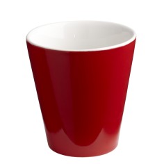 Vaso redondo rojo gres esmaltado 20 cl Ø 8