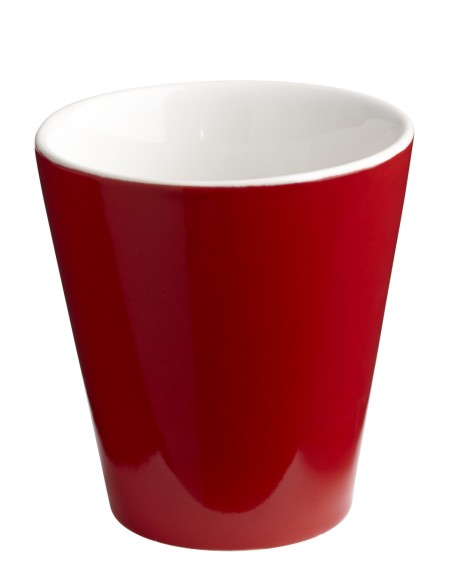 Vaso redondo rojo gres esmaltado 20 cl Ø 8