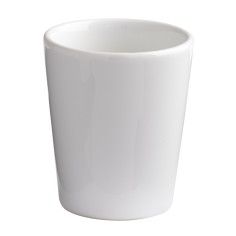 Vaso redondo blanco gres esmaltado 10 cl Ø 6 cm Prismo Pro.mundi