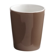Vaso redondo marrón gres esmaltado 10 cl Ø 6 cm Prismo Pro.mundi