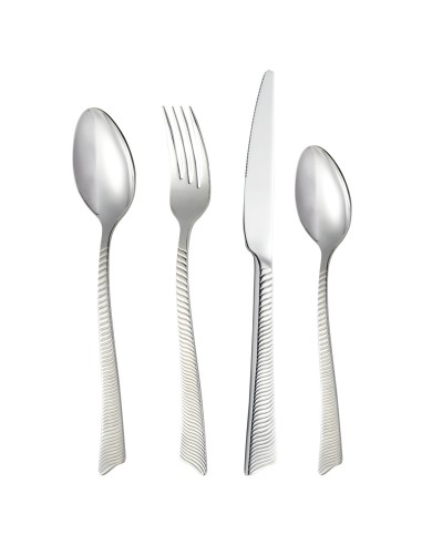 Cuchillo de mesa monobloque dentado 23,5 cm Wave Cisele Pro.mundi