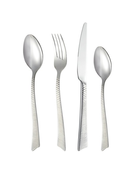 Cuchillo de mesa monobloque dentado 23,5 cm Wave Cisele Pro.mundi