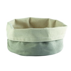 Cesta redonda beige algodón Ø 17 cm 8 cm Artiss Pro.mundi