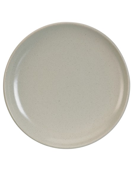 Plato llano redondo crudo gres esmaltado Ø 19 cm Gres Couleur Pro.mundi
