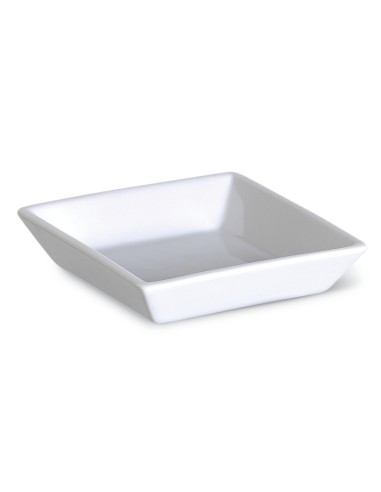 Cuenco cuadrado blanco porcelana 9 cm Edina Pro.mundi