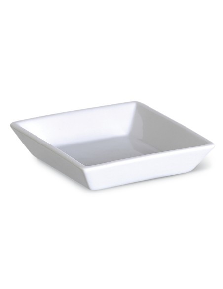 Cuenco cuadrado blanco porcelana 9 cm Edina Pro.mundi
