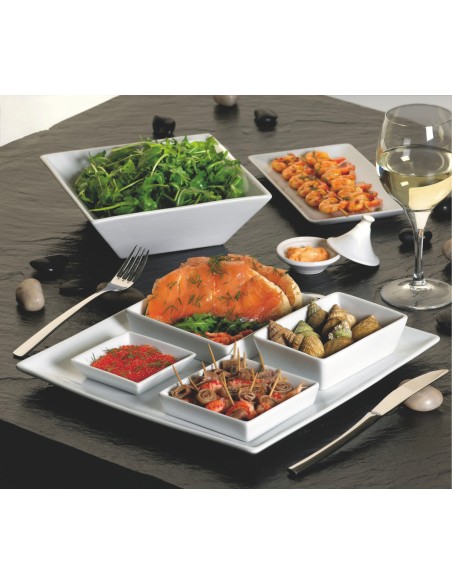 Cuenco cónico porcelana blanca 9 cm Edina Pro.mundi