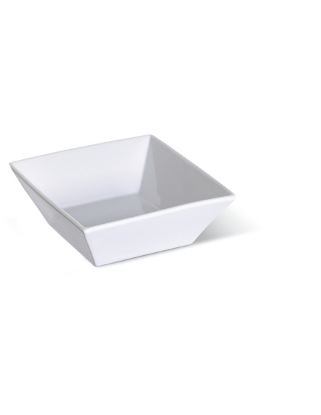 Ensaladera cuadrada blanca porcelana vitrificada 20 cm Edina Pro.mundi