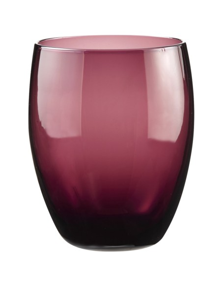 Vaso forma baja violeta vidrio 30 cl Baya Pro.mundi