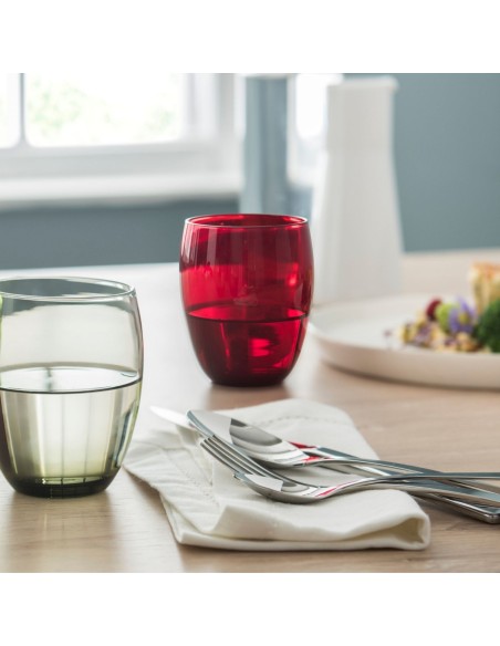 Vaso forma baja violeta vidrio 30 cl Baya Pro.mundi