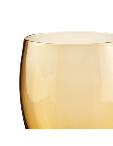 Vaso forma baja amarillo vidrio 30 cl Baya Pro.mundi