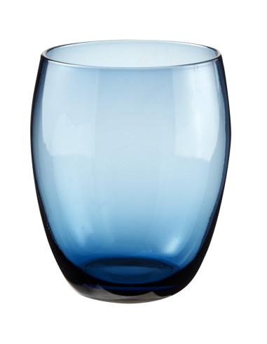 Vaso forma baja azul vidrio 30 cl Baya Pro.mundi