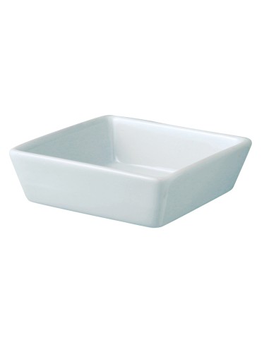 Rabanera rectangular blanca porcelana 13 cm Edina Pro.mundi