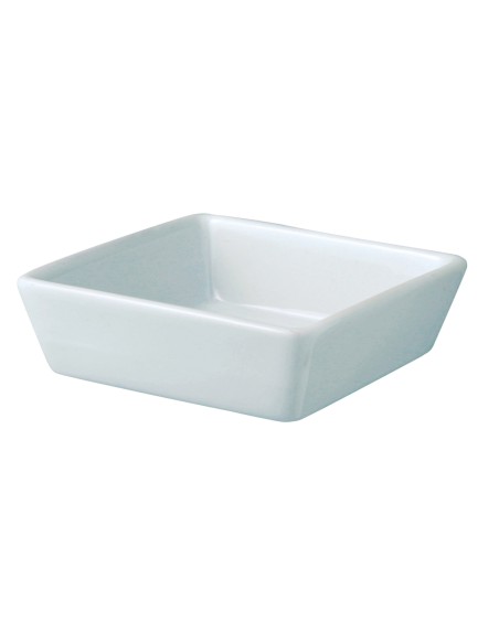 Rabanera rectangular blanca porcelana 13 cm Edina Pro.mundi
