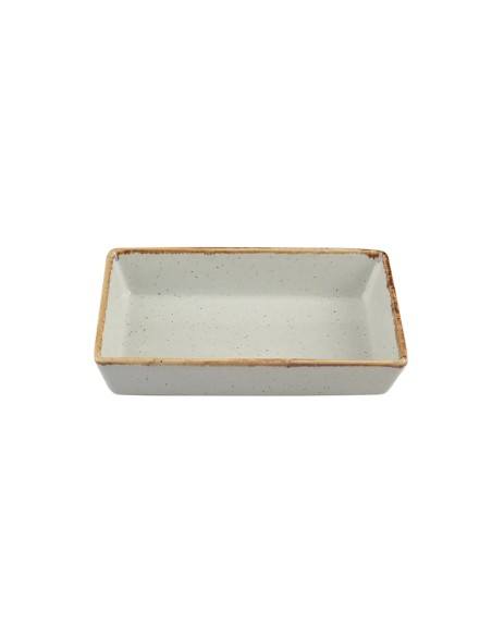 Cuenco Aperitivo Rectangular Porcelana Gris 16 Cm Seasons Porland