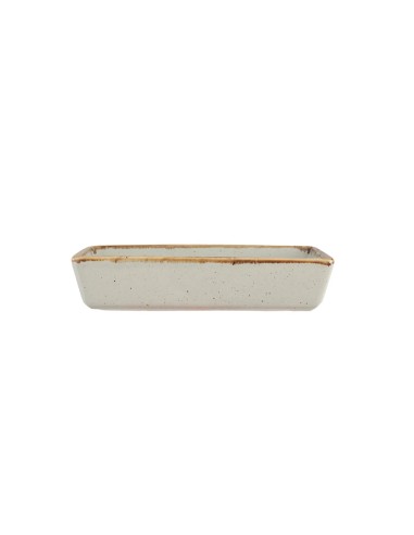 Cuenco Aperitivo Rectangular Porcelana Gris 16 Cm Seasons Porland