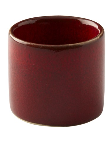 Cuenco para salsa redondo rojo gres esmaltado Ø 5 cm Gres Couleur Pro.mundi