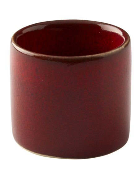 Cuenco para salsa redondo rojo gres esmaltado Ø 5 cm Gres Couleur Pro.mundi