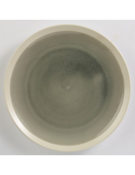 Plato llano redondo gris gres esmaltado Ø 22 cm Winter Pro.mundi