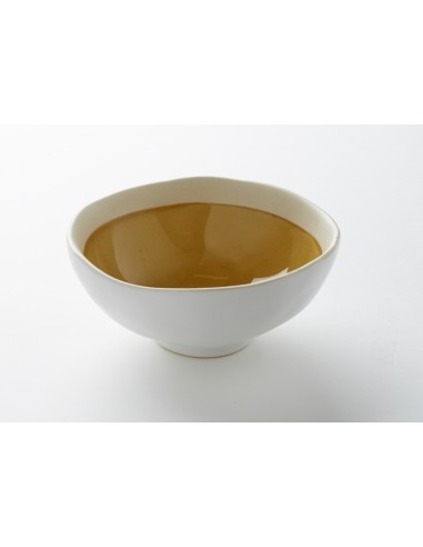 Cuenco redondo amarillo gres esmaltado Ø 12