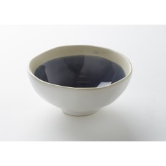 Cuenco redondo azul gres esmaltado Ø 12