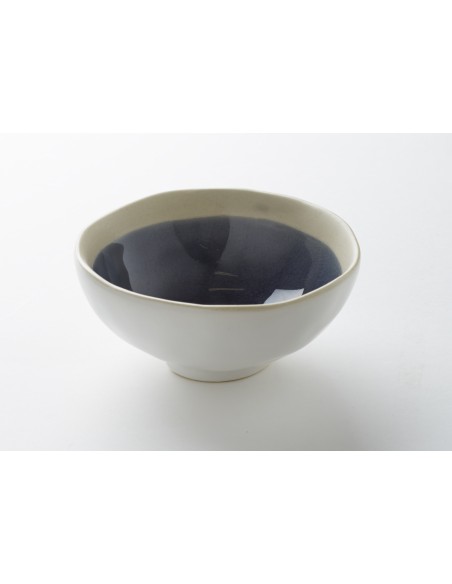 Cuenco redondo azul gres esmaltado Ø 12