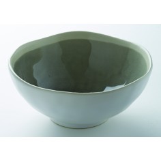 Bol redondo gris de gres esmaltado Ø 12