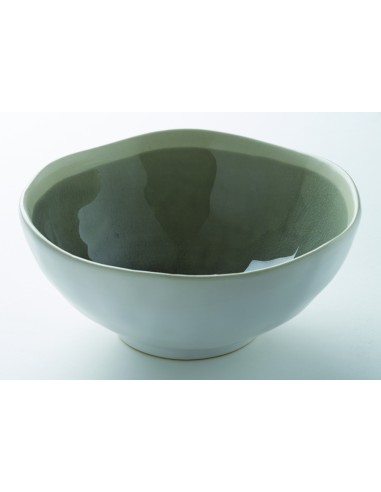 Bol redondo gris de gres esmaltado Ø 12