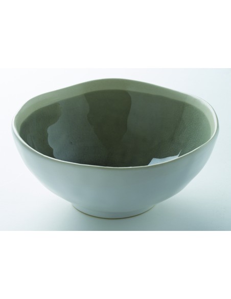 Bol redondo gris de gres esmaltado Ø 12