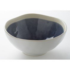 Ensaladera redonda azul gres esmaltado Ø 17