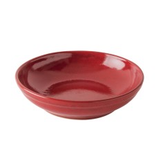 Plato hondo redondo rojo gres esmaltado Ø 23 cm Gres Couleur Pro.mundi
