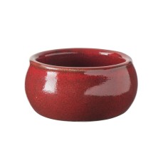 Mantequera redonda roja gres esmaltado Ø 7 cm Gres Couleur Pro.mundi