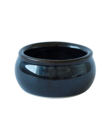 Mantequera redonda azul gres esmaltado Ø 7 cm Gres Couleur Pro.mundi