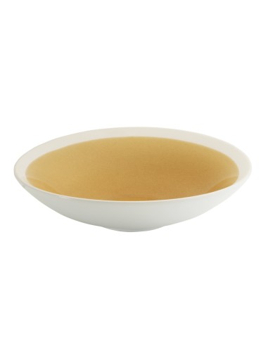 Plato extra hondo redondo amarillo gres esmaltado Ø 24 cm Winter Pro.mundi