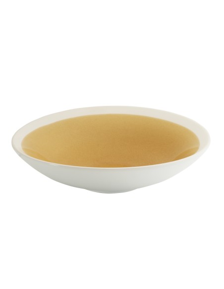 Plato extra hondo redondo amarillo gres esmaltado Ø 24 cm Winter Pro.mundi