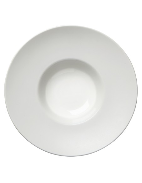 Plato extra hondo redondo blanco gres esmaltado Ø 27 cm Chic & Mat Pro.mundi