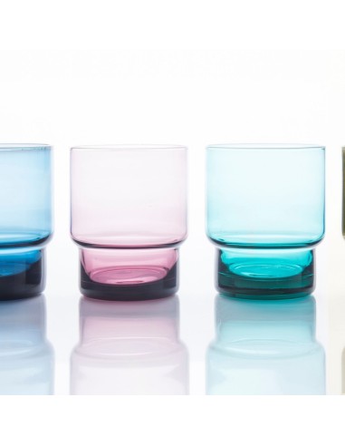 Vaso bajo violeta de vidrio 22 cl Artic Pro.mundi