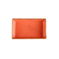 Cuenco Aperitivo Rectangular Porcelana Naranja 16 Cm Seasons Porland