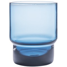Vaso forma baja azul vidrio 22 cl Artic Pro.mundi