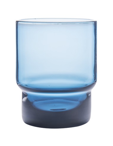 Vaso forma baja azul vidrio 22 cl Artic Pro.mundi