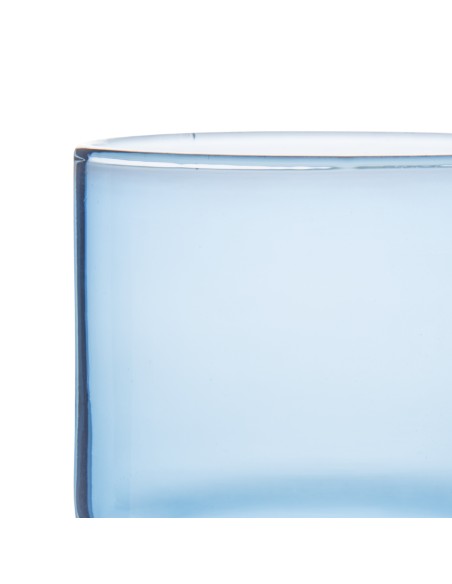 Vaso forma baja azul vidrio 22 cl Artic Pro.mundi