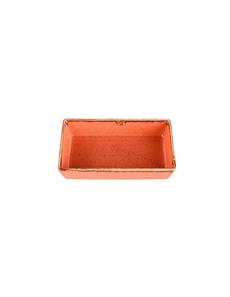 Cuenco Aperitivo Rectangular Porcelana Naranja 8x14 Cm Seasons Porland