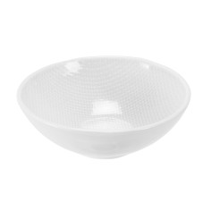 Cuenco redondo blanco de gres esmaltado Ø 13