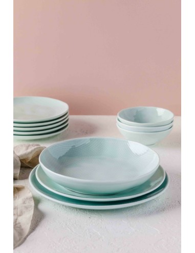 Cuenco redondo celadón gres esmaltado Ø 13,5 cm Linen Pro.mundi